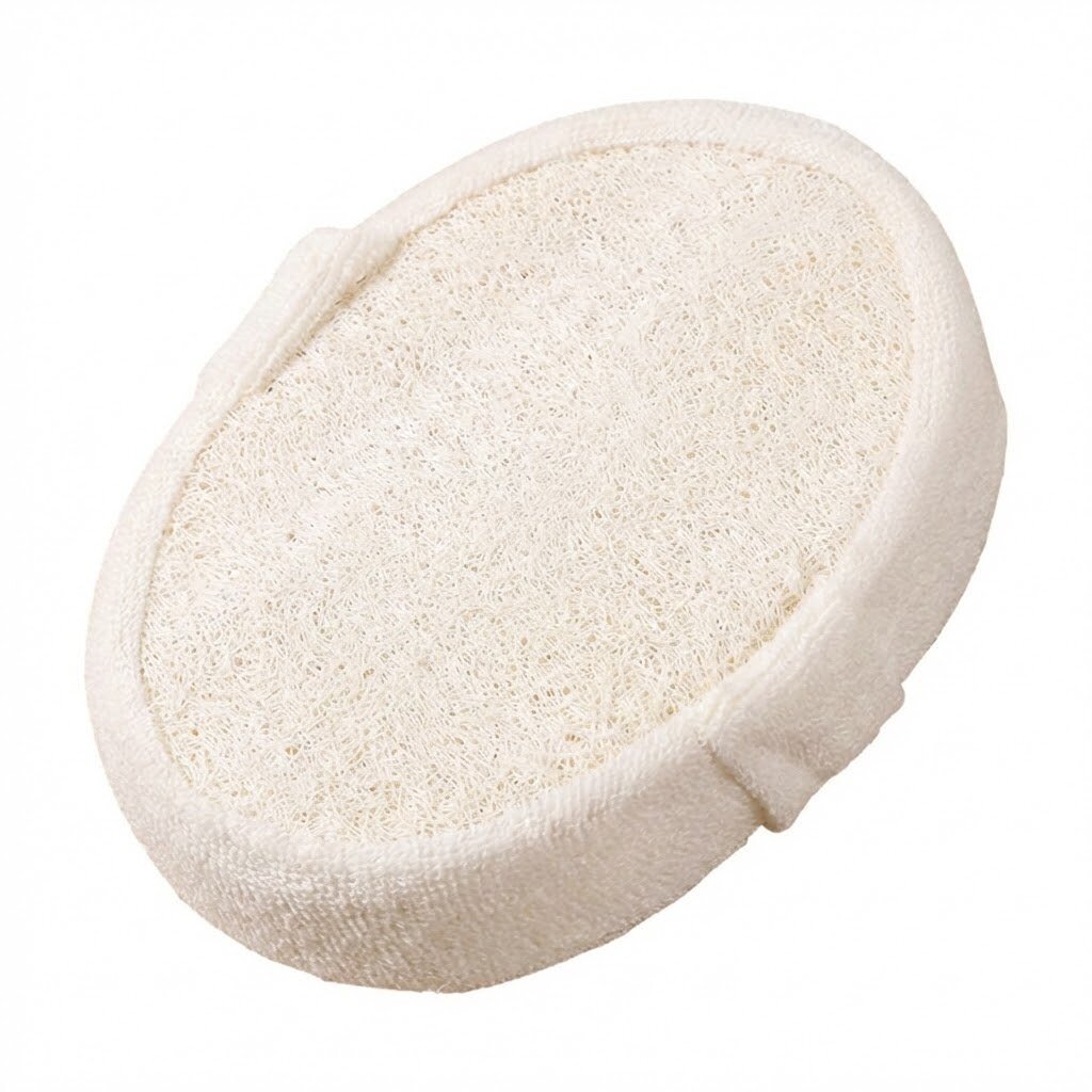 ใยบวบอาบน้ำ ฟองน้ำอาบน้ำ ขัดผิว ตัว (1 ชิ้น) Bath loofah bath sponge, Body scrubber (1 piece)
