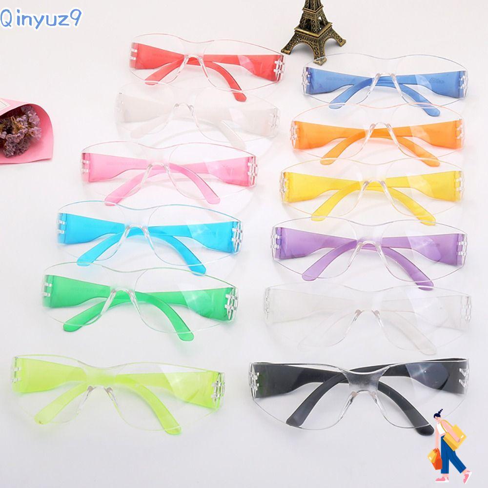 แว่นตานิรภัย QINYUZ9 ทำจากโพลีคาร์บอเนต ทนทานต่อแรงกระแทก พร้อมการป้องกันหมอกและรังสียูวี