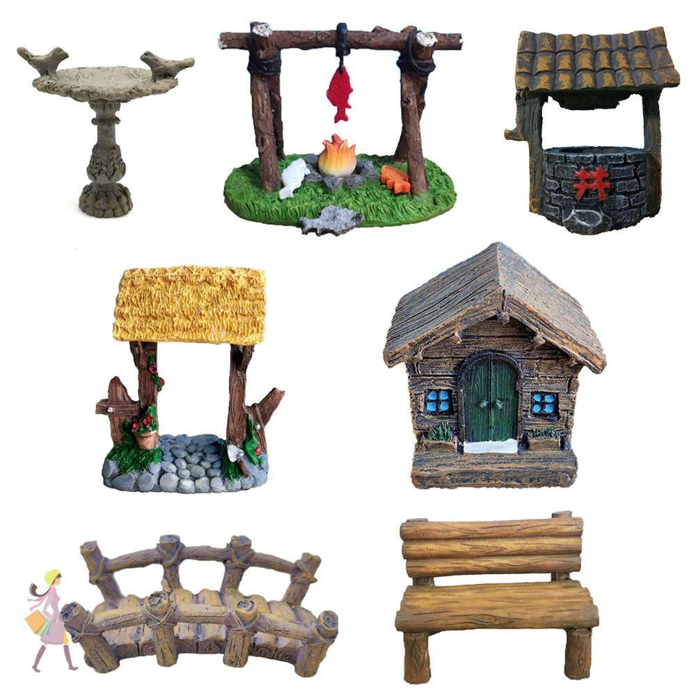 YGBG Miniatures Arch ตุ๊กตา,ตุ๊กตาเครื่องประดับหัตถกรรมจําลองบ้าน,ของขวัญเครื่องประดับสวนนางฟ้าโต๊ะทรายตกแต่งเรซิ่น Mini Fairytale ประตูในร่มกลางแจ้ง