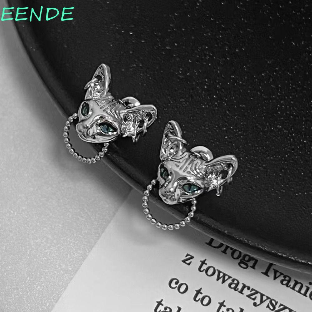 ต่างหูออกแบบเฉพาะ Sphinx Cat สไตล์โกธิคและเกาหลี เหมาะสำหรับผู้หญิง