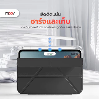 [ส่งด่วน] Moov CP04 เคส Case For iPad Gen11 10 9 8 7 Air8 7 6 5 4 Pro 2025 M5 M4 Mini 6 7 ขาตั้ง Y-Fold
