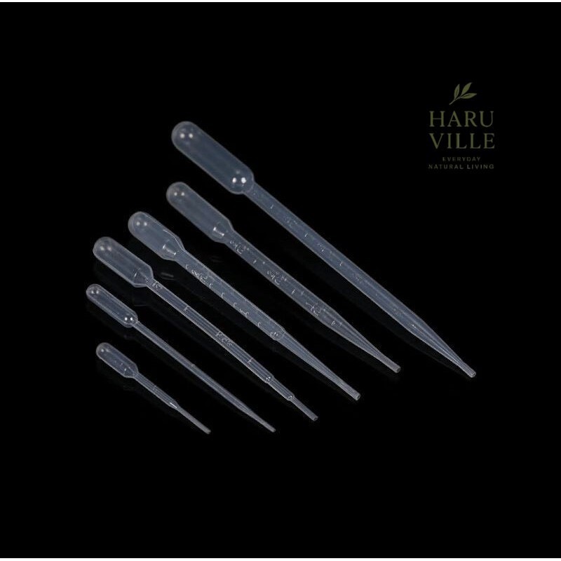 หลอดหยดพลาสติก Dropper 20 ชิ้น/แพ็ค ที่ดูดสี ที่ดูดน้ำยา มีให้เลือกหลายขนาด 0.2ml - 5ml ดูดง่าย แม่นยำ หลอดหยดสี