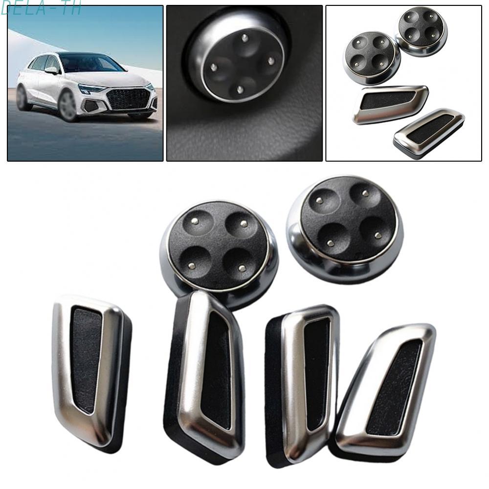 6x Car Seat Adjustment Button Switch Knob Cover for A3 for A4L for A6 for C6