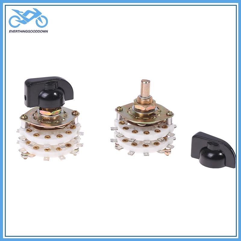 EVER KCZ 2 Pole 6/7/8/10/11 4 Pole 3/5 ตําแหน่งช่อง Rotary Switch Selector พร้อมหมวก Rotary Switch S