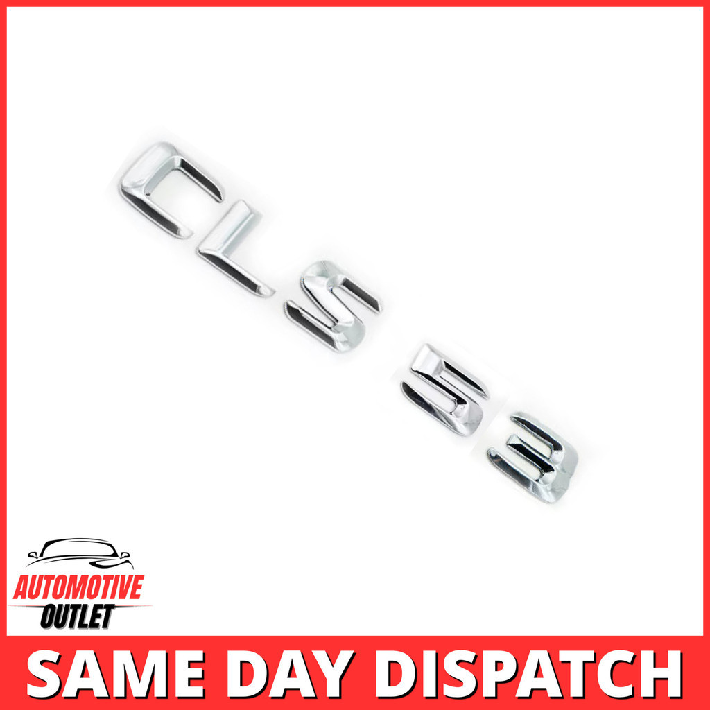 CLS53 LETTERING REAR BOOT LID TRUNK BADGE EMBLEM สําหรับ MERCEDES BENZ, CHROME