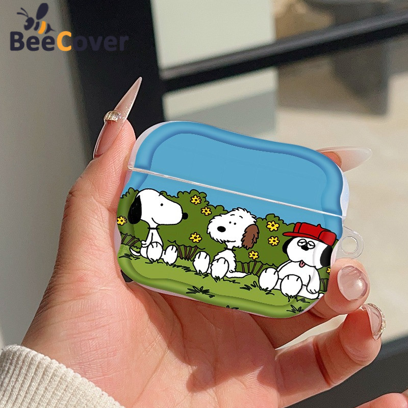 เคส Snoopy Soft น่ารักสําหรับ AirPods 2 3 4 S PRO PRO2 PRO3 เคส TPU แบบนุ่ม NYEJ