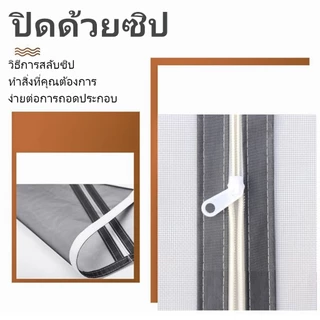 มุ้งลวดซิปปรับแต่งได้ มุ้งลวดซิปนาโนพร้อมมุ้งลวดติดหน้าต่างแบบมองไม่เห็น มุ้งลวดสำหรับใช้ในบ้านทั่วไป