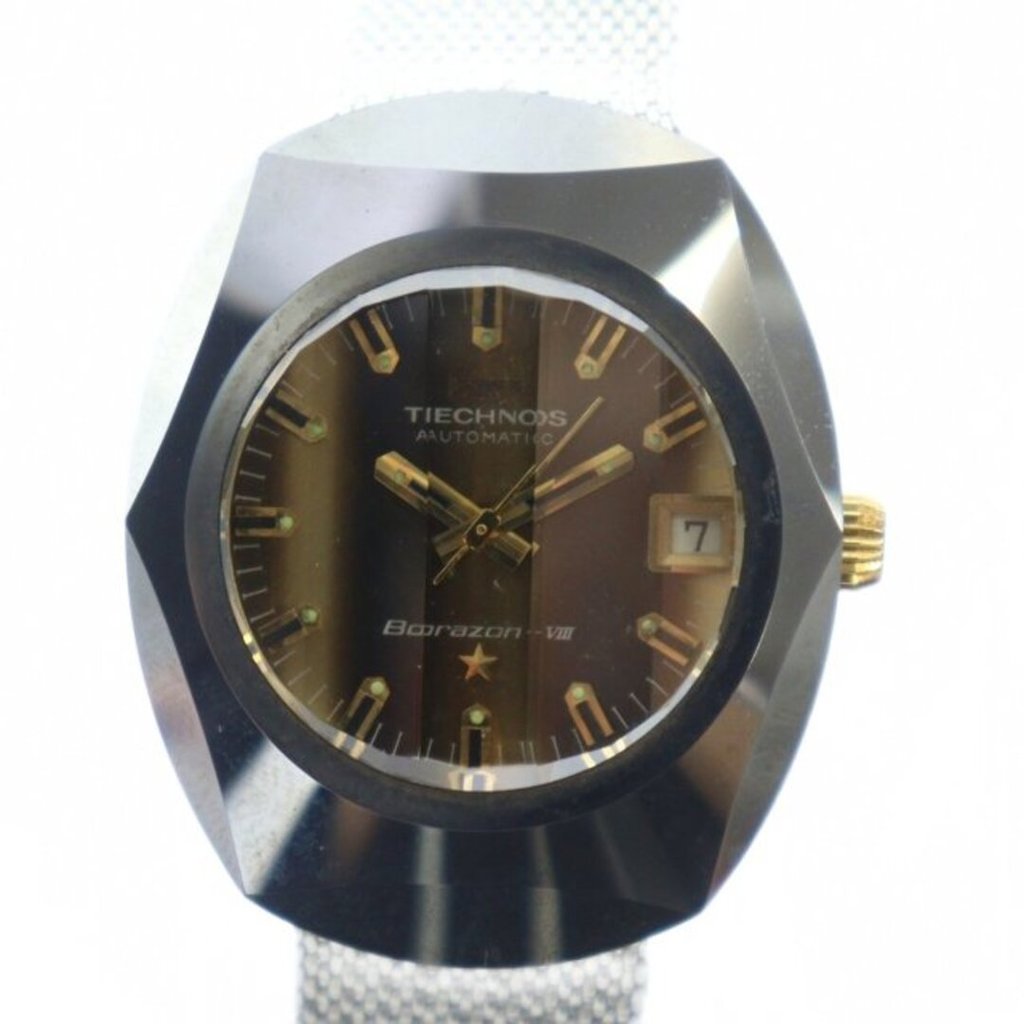 D.A.T.E. Technos Wrist Watch Glass Direct from Japan Secondhand