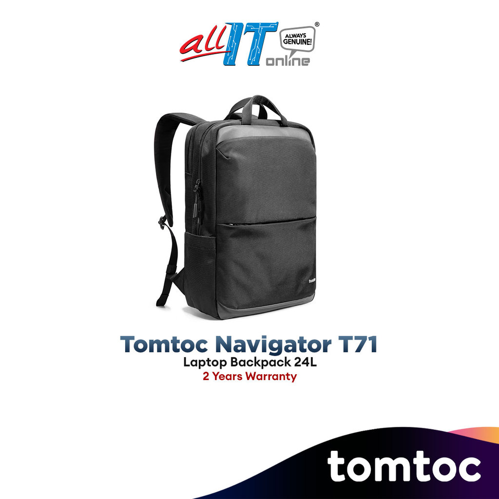 Tomtoc T71 Navigator กระเป๋าเป้สะพายหลังแล็ปท็อป 24L Office Bag Men Bagpack MacBook Bag