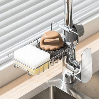 ชั้นวางของสแตนเลส ที่แขวนอ่างล้างจาน ที่วางฟองน้ำ ไม่เป็นสนิ…