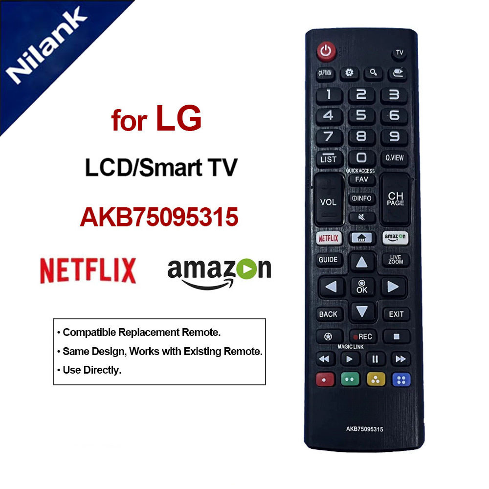 NiLANK ของแท้ Remote รีโมทสากล รีโมททีวี LG LCD Smart TV รีโมท AKB75095315