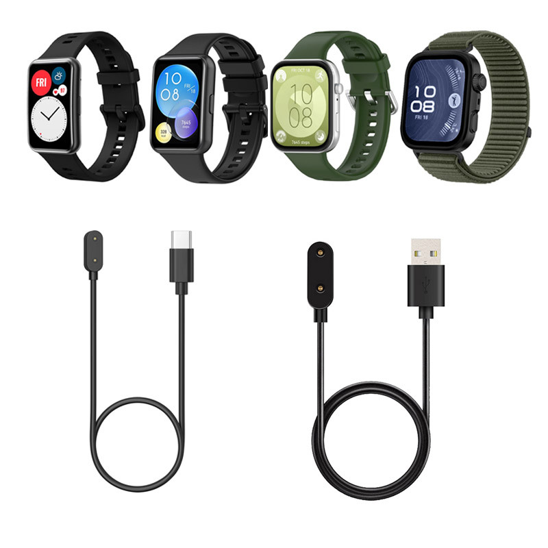 สําหรับ Huawei Watch Fit 2 3 4 Huawei Band 10 9 8 7 6 Honor Band 6 7 สาย Usb Type C Charger สายชาร์จ