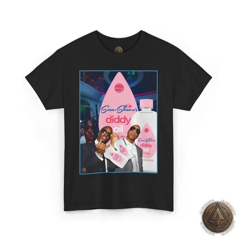 เสื้อยืดงานเปิดตัวน้ำมัน Funny Diddy, เสื้อยืดน้ำมันเด็ก Jay-Z P Diddy, Sean & Shawn's