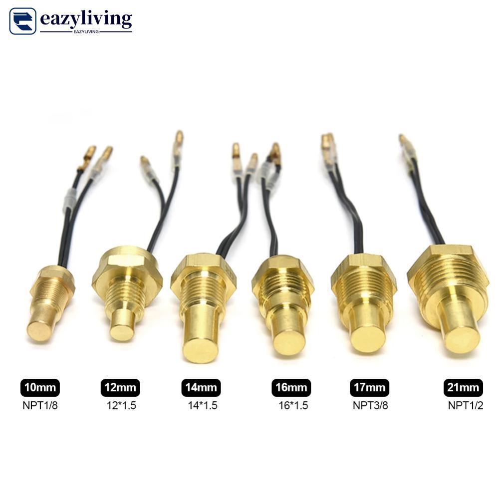 EAZYLIVING 12 V/24 V รถอุณหภูมิน้ํา 10 มม.12 มม.14 มม.16 มม.17 มม.21 มม.50K หัวปลั๊กรถบรรทุก 1/8NPT 