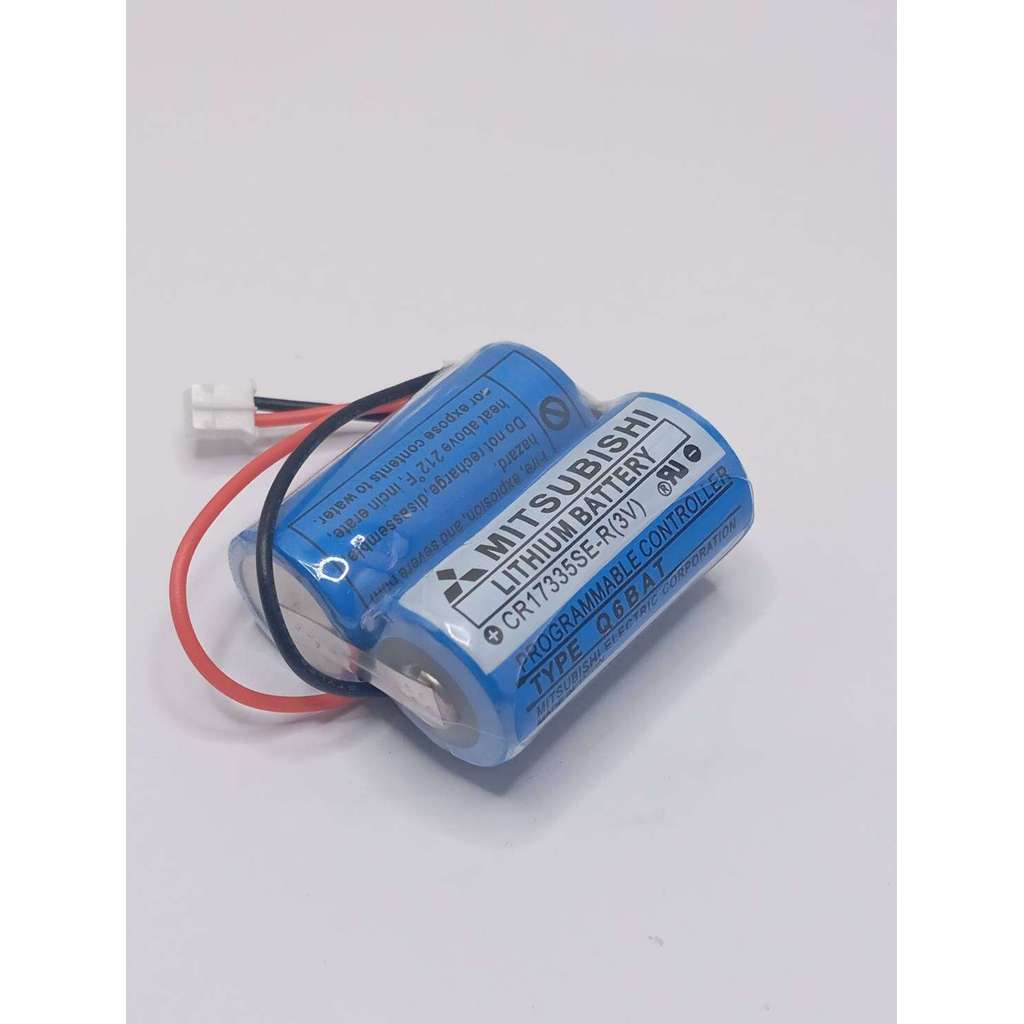 คุ้มมาก Q6BAT แพ็คคู่ แบตเตอรี่ลิเธียมสำหรับ PLC Mitsubishi รุ่น Q-Series จำนวน 2 ก้อนพร้อมกัน (แพ็ค