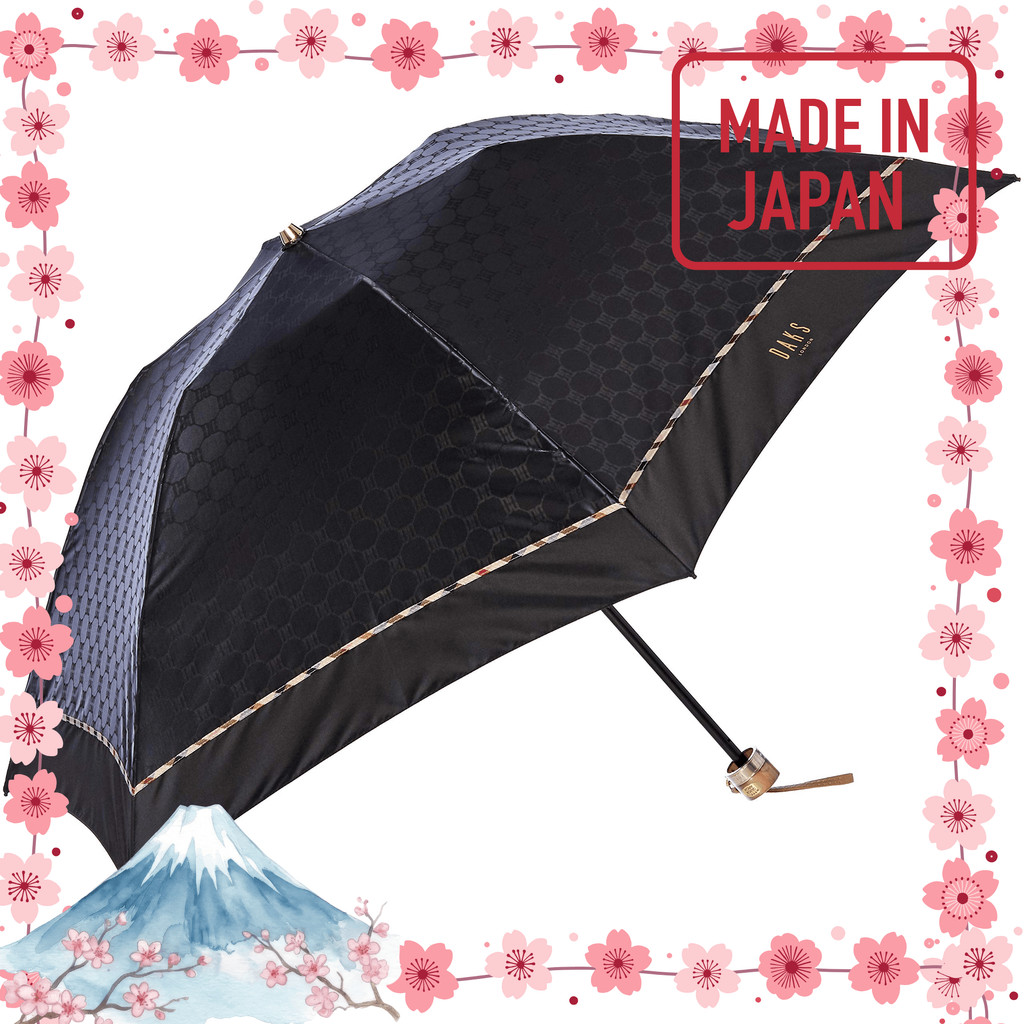 【ผลิตในประเทศญี่ปุ่น】MOONBAT(มูนแบท) DAKS(ดัคส์) ร่มพับ ร่มกันฝน ลายเรขาคณิต แจ็คการ์ด เรียบง่าย สวย