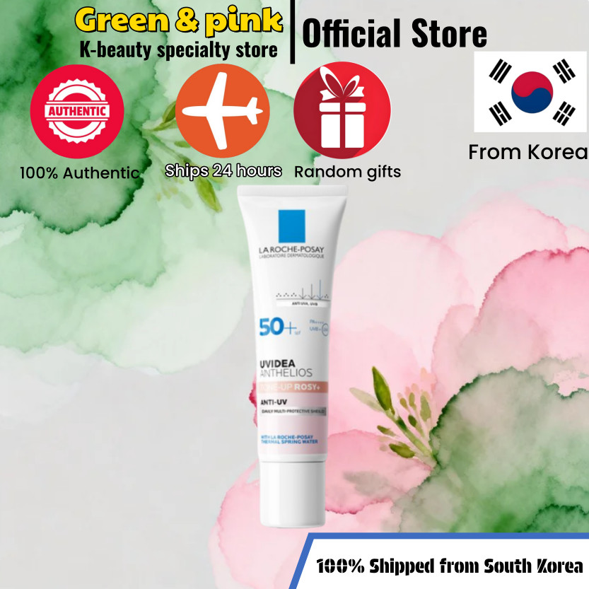 [La Roche-Posay] Uvideo Tone Up Rosy Plus Glow Sunscreen SPF50+PA++++, 30ml