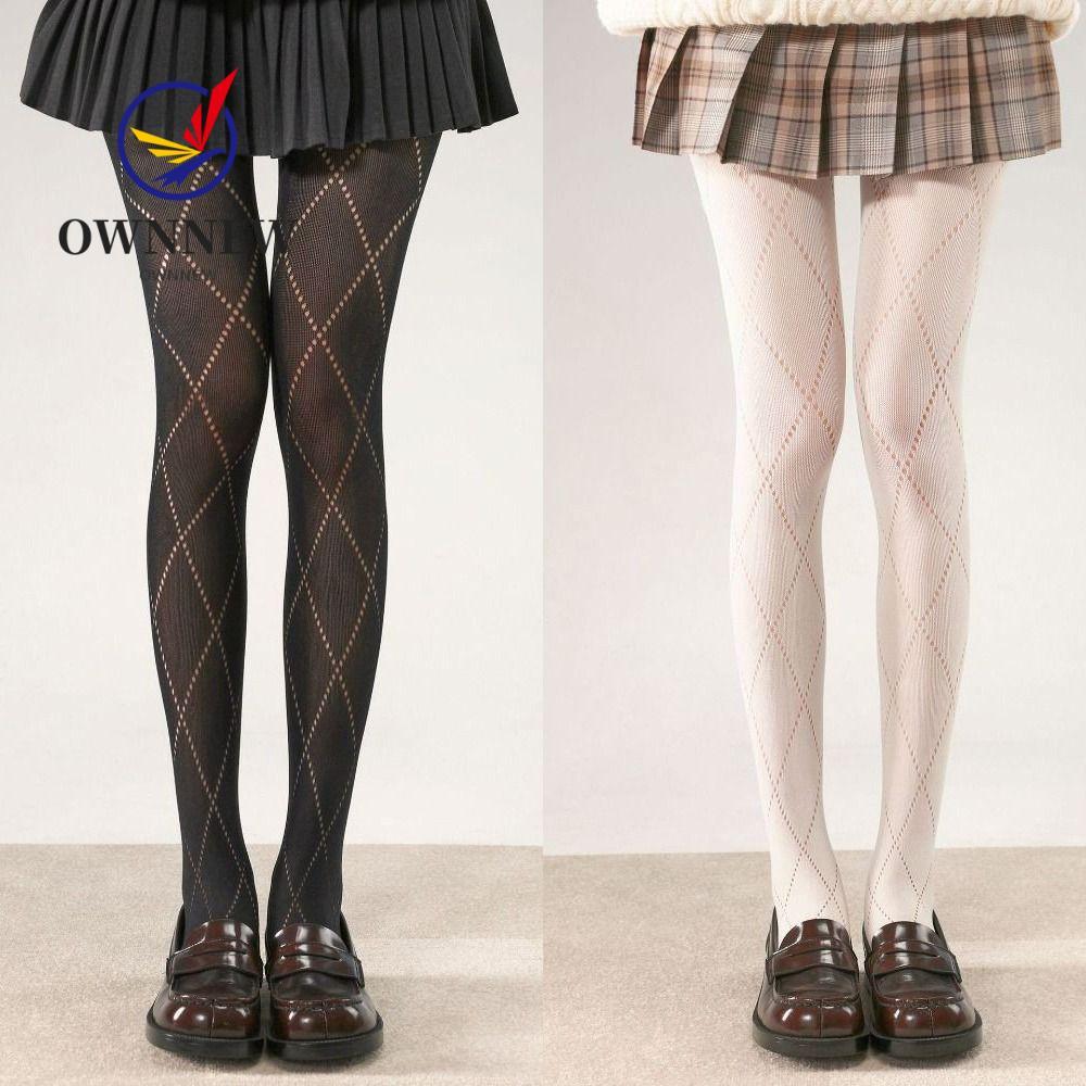 ถุงน่อง Y2K ยืดหยุ่นสูง สำหรับชุดชั้นในผู้หญิง