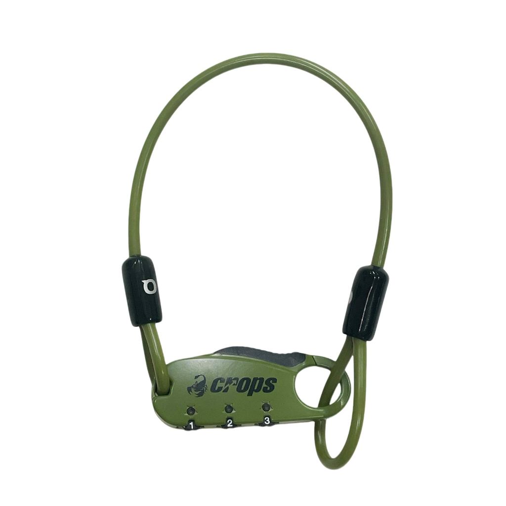 ล็อกจักรยาน/ล็อกหมวกกันน็อก CROPS UNI Q ระบบรหัส 3 หลัก | CROPS UNI Q Bike Lock & Helmet Lock, 3-Dig