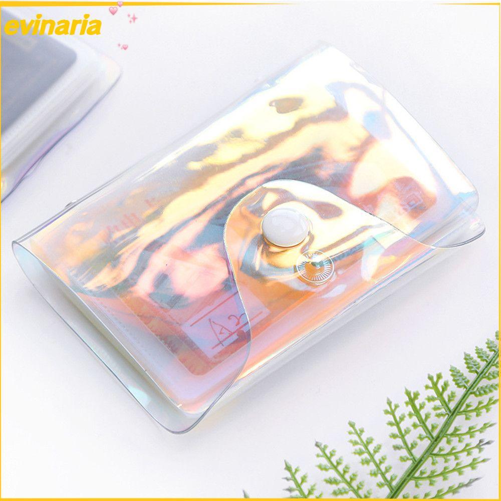 EWallet Organzier EVINARIA แบบ.Compact ใส่บัตรเครดิตได้ 20 ใบ โปร่งใส