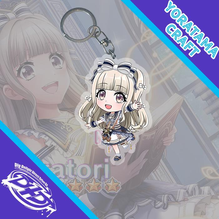 Gantungan Kunci Kurumi Shiratori D4DJ, พวงกุญแจอะนิเมะเกม Akrilik