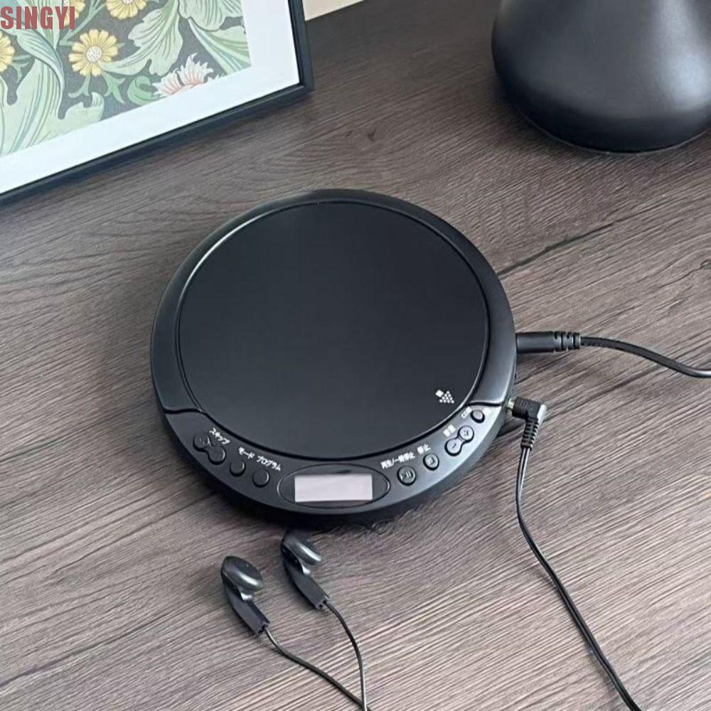 SINGYI เครื่องเล่นซีดีแบบพกพา,เครื่องเล่นบลูทูธจอแสดงผลหน้าจอ LCD เสียงคุณภาพสูง,ฟังก์ชั่นวนซ้ําคุณภาพสูงพอร์ต USB การเรียนรู้ภาษาอังกฤษ|คนรักเพลง