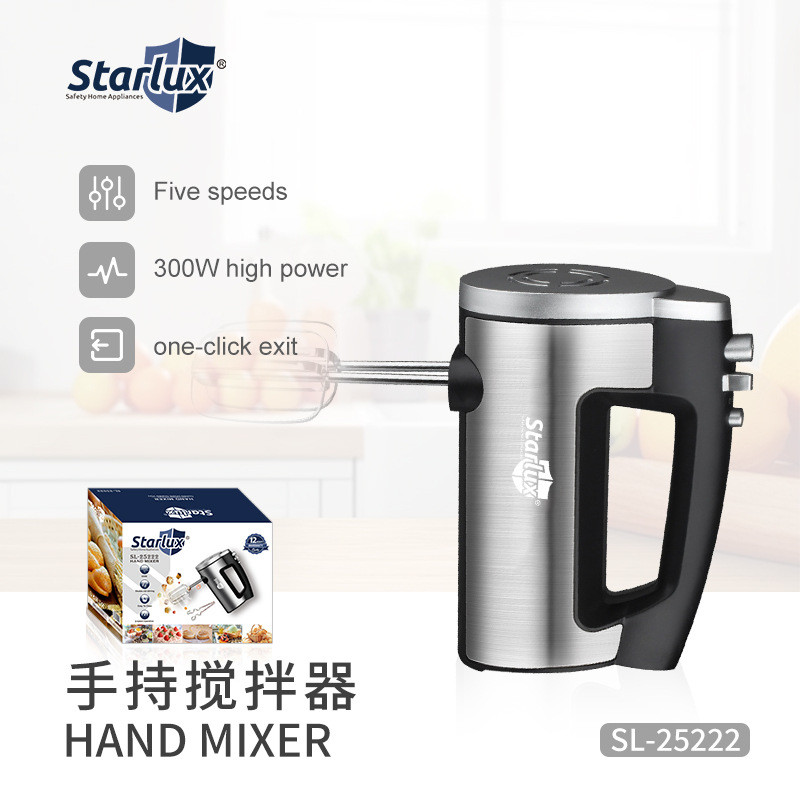 STARLUX ครัวเรือนทําอาหาร Stick Whisk อาหารเสริมมัลติฟังก์ชั่ Whisk ยุโรปมาตรฐานครีม Whisk