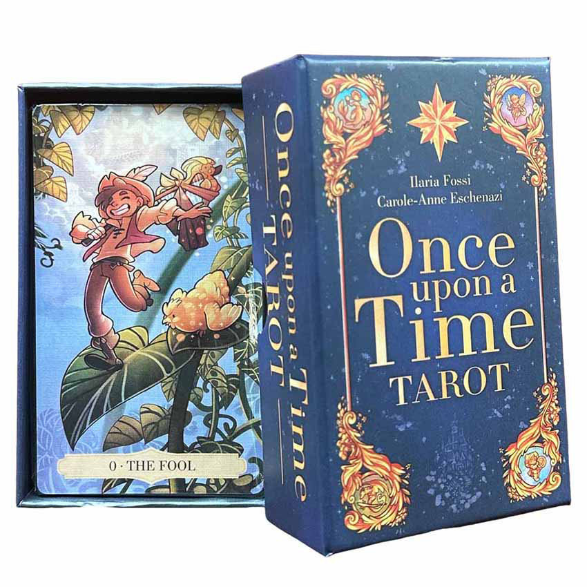 [คลังสินค้าพร้อม] 12X7cm Fairy Tale World Tarot Once upon a Time Tarot Heaven and Earth Cover Boxed 