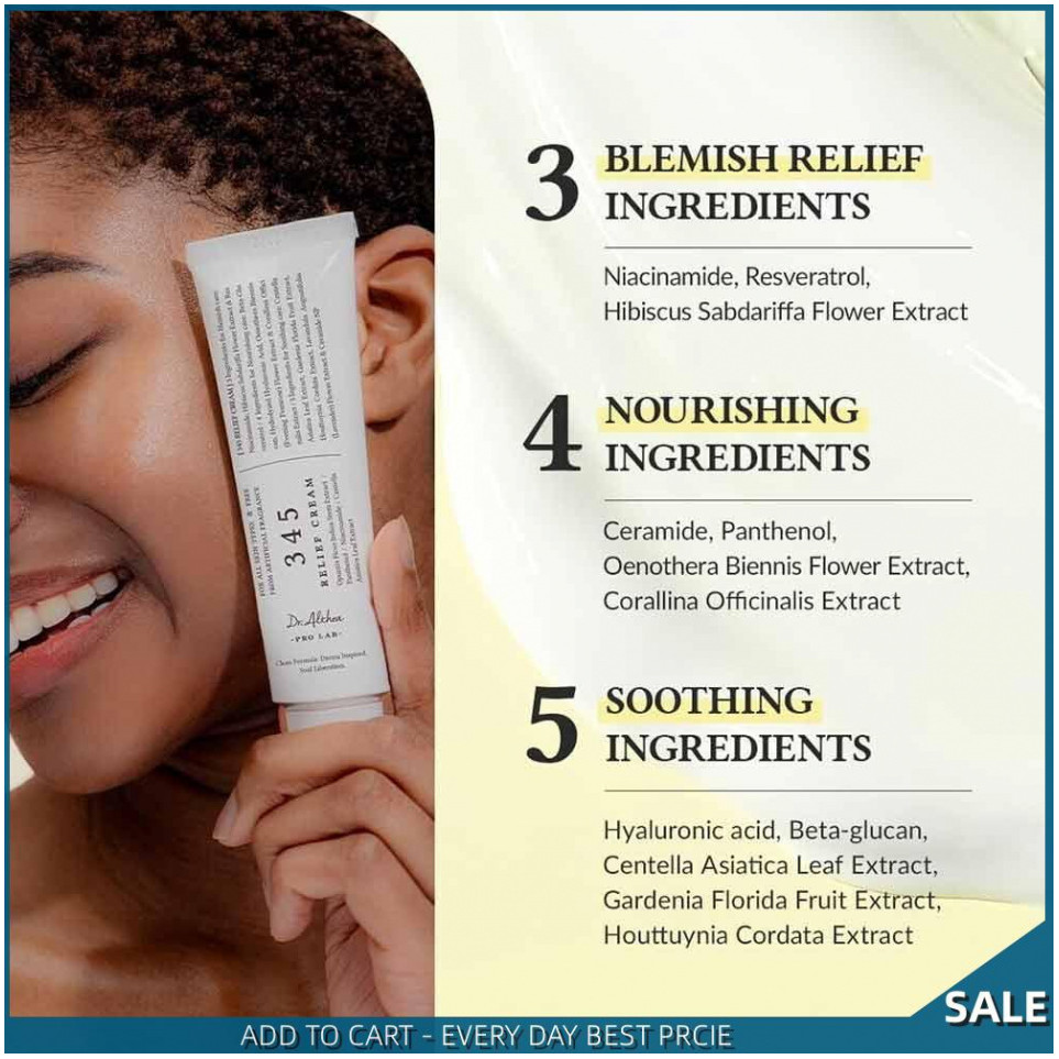 DrAlthea 345 Relief Cream Antioxidant- Korean Face moisturizer, Acne care FACE SKINCARE TOOLS