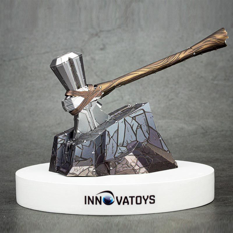 [ส่งเครื่องมือ] โมเดลประกอบโลหะ DIY ปริศนาสามมิติ Storm Tomahawk Axe Avengers Thor Tomahawk เครื่องป