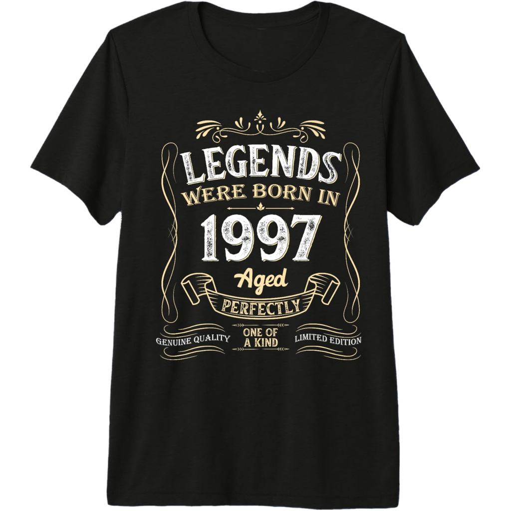 Vintage Legends Were Born In 1997 Happy 27th Birthday Aged Premium T-Shirt