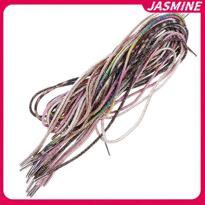 JASMINE เชือกลูกไม้ประดับคริสตัล ขนาด 4.5 มม. x 100 ซม. สำหรับเพิ่มความหรูหราให้รองเท้า