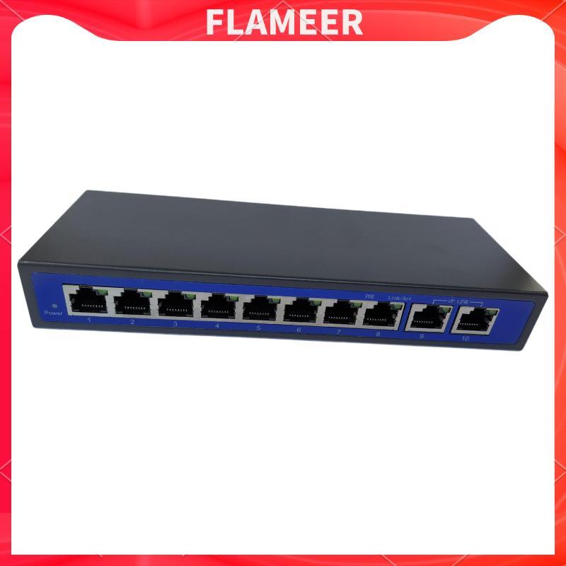 [Flameer] 9 พอร์ต Power Over Ethernet PoE Switch 4,5+/7,8- รองรับ 12V 24V 48V ใหม่