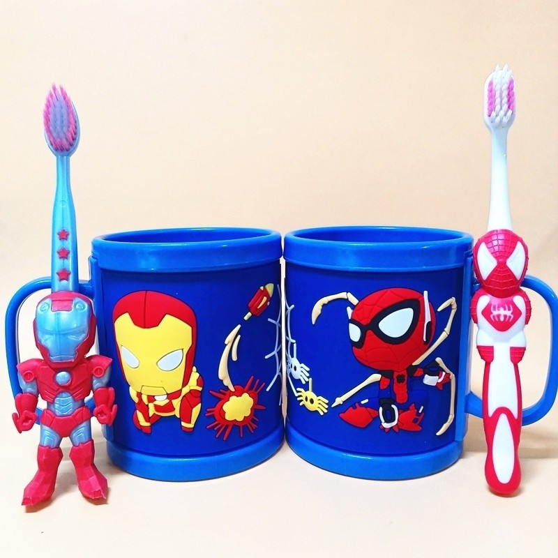 New Product#[8584Positive Review]Children's Cartoon Soft Bristle Toothbrush Ultraman Superman Iron M