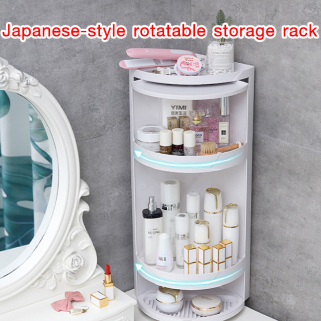 [ร้านค้าพิเศษ] XINGTU ชั้นวางของเข้ามุมห้องน้ําแบบหมุนได้ญี่ปุ่น