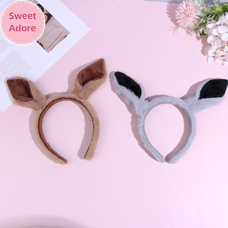 SWT Kawaii Plush Horse ของเล่นน่ารักสำหรับคอสเพลย์และสวมใส่เป็นเครื่องประดับผม