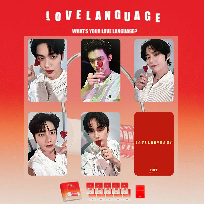 TXT LOVELANGUAGE การ์ดเพลงเดี่ยว SOOBIN TAEHYUN TXT การ์ดรูปถ่าย 26.3.13