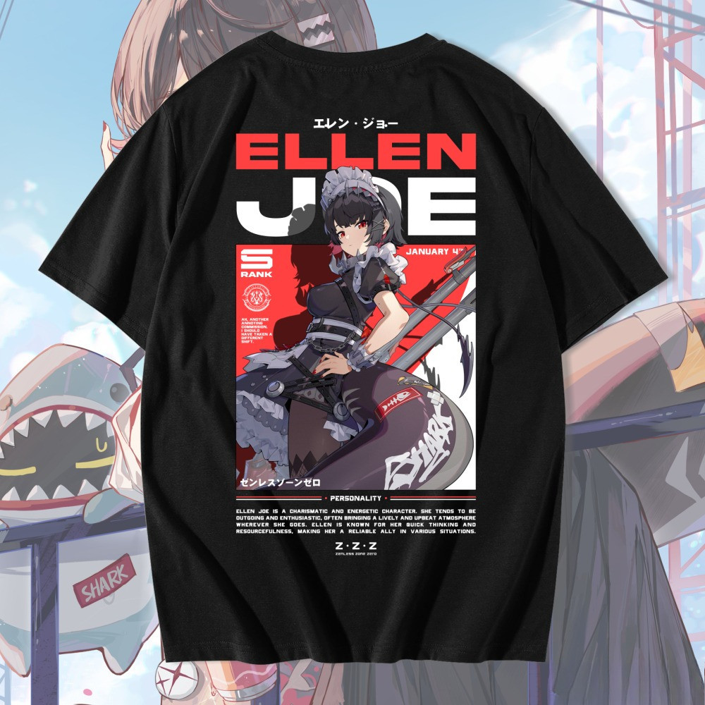 ELLEN JOE ZENLESS ZONE ZERO เสื้อยืด - MENS & WOMENS DISTRO เสื้อยืด ANIME & เกมเสื้อยืด ZZZ ELLEN J