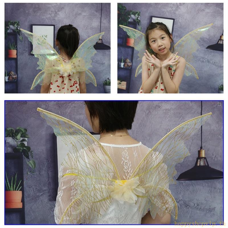Fairy Wings Dress Up Wings for Butterfly Fairy Halloween Costume Angel Wing for