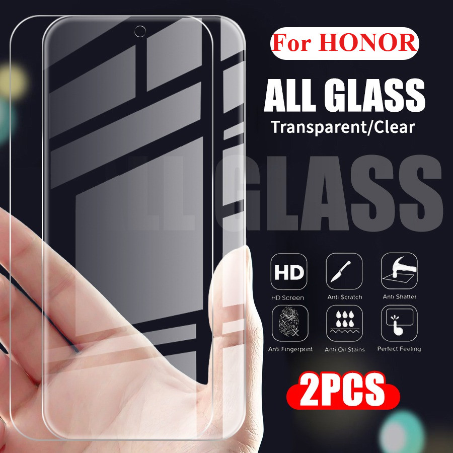 2PCS กระจกนิรภัยสําหรับ HONOR 600 400 200 90 50 X9D X9C X8A X8C X7 X6 สมาร์ท Lite Play10 โทรศัพท์ป้องกันหน้าจอ