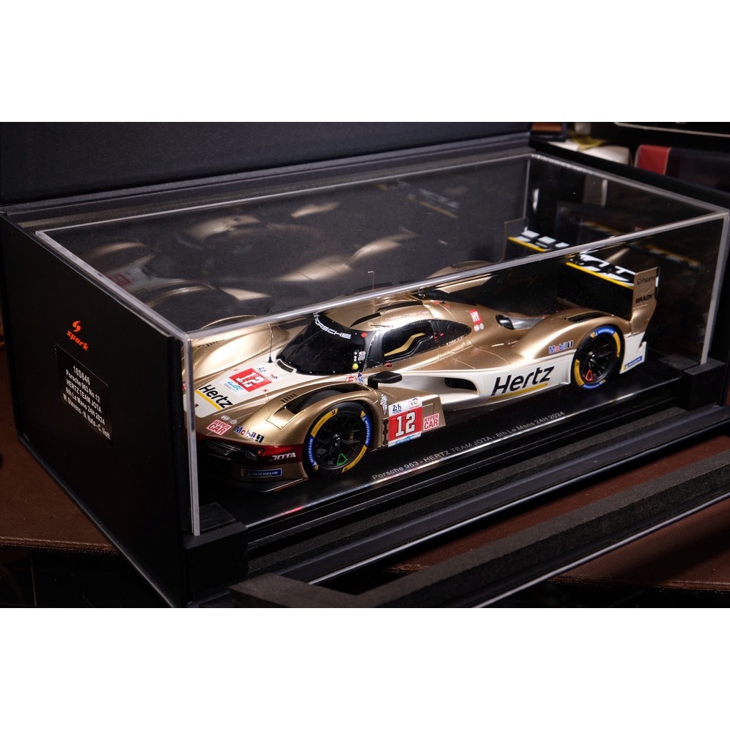 Spark 1/18 Porsche 963 jota No. รถแข่ง LeMan 12 คัน spark No. 18S646 โมเดลรถเรซิ่น 18 Scale 2024 LeM