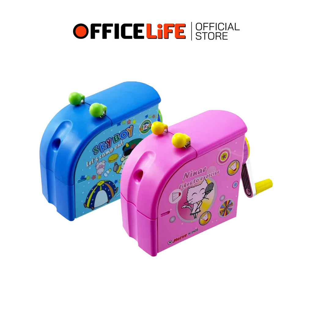 Horse (ตราม้า) เครื่องเหลาดินสอ รุ่น H-2420 ( 1 อัน / คละสี )