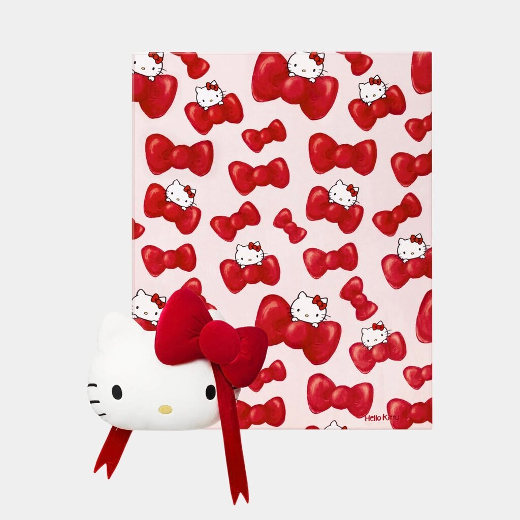 Hello Kitty X Tbh / หมอนคิดตี้ ผ้าห่ม 150x200cm / โบว์แดง
