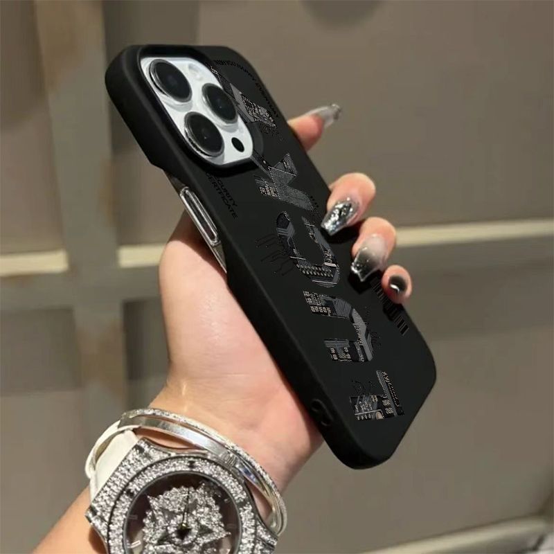 ตัวอักษรกลโทรศัพท์มือถือเคสนิ่มเข้ากันได้iPhone 14ProMax 15Plusกันกระแทก13Pro 16ProMaxไม่รวมปุ่ม12Pro 11Proที่ไม่ซ้ํากัน17Promax 16Plusอินเทรนด์Shock-Resistantเคส