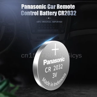 5 ชิ้น Panasonic CR2032 CR 2032 DL2032 ECR2032 BR2032 แบตเตอรี่ลิเธียม 3V Kalkulator Jam รีโมทคอนโทรล Mainan Tombol Sel