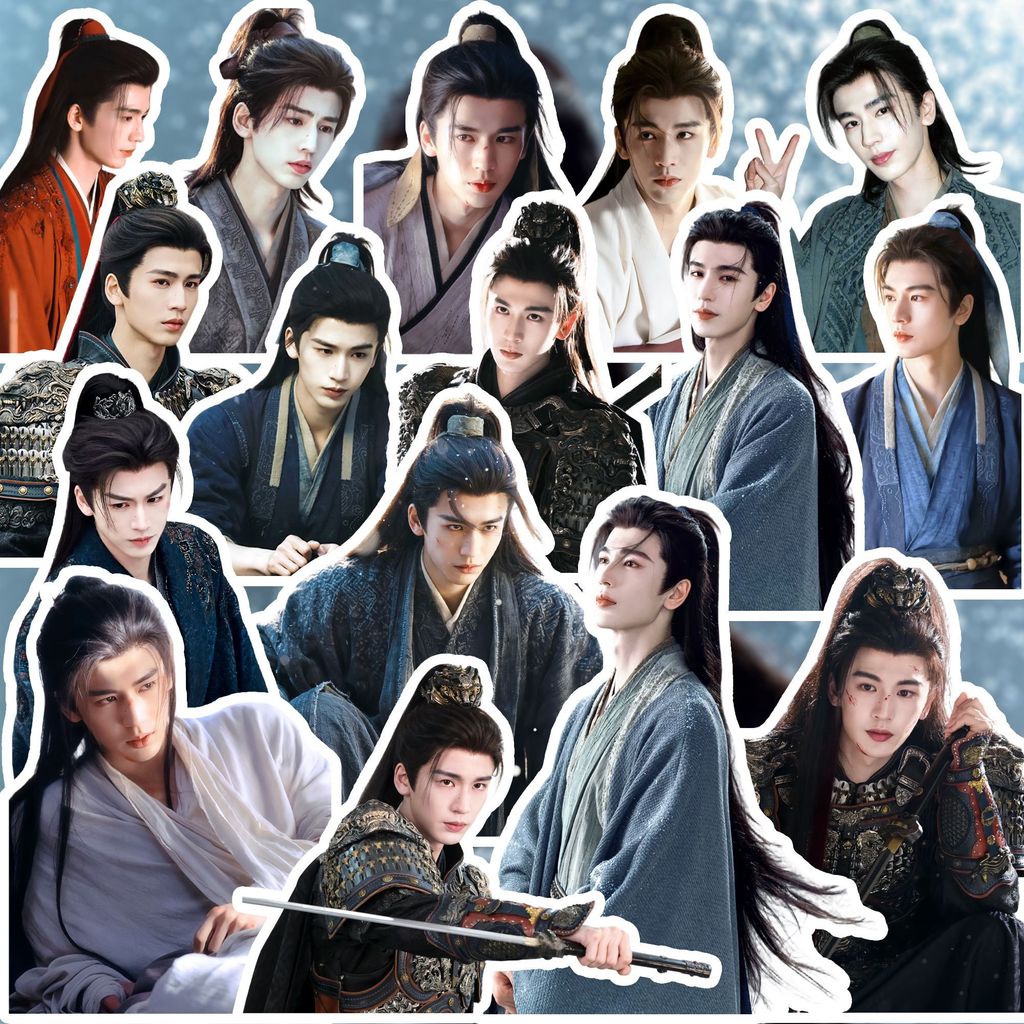 ล่าหยก จางหลิงเฮ่อเถียนซีเวย Pursuit Of Jade Zhang Linghe Tian Xiwei สติกเกอร์เดี่ยวยังคงกันน้ําด้วยตนเองคู่มือเคสโทรศัพท์ตกแต่ง
