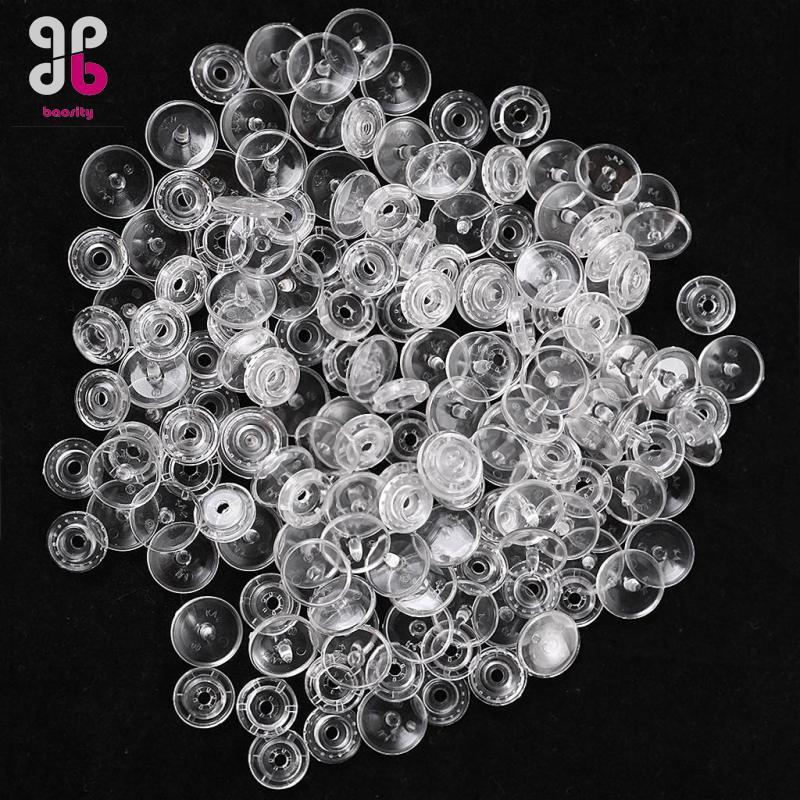 ความBaosity 50 ชุด Clear KAM เรซิ่น Snap ปุ่มพลาสติก Snaps Fasteners กดกระดุมขนาด T5
