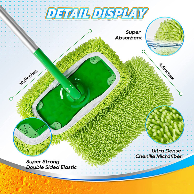 ไม่ถูพื้น ผ้าถูพื้น 3m เหมาะสําหรับ 3M Kao Static Dust Removal Mop ในครัวเรือน One Mop Clean Mop Che