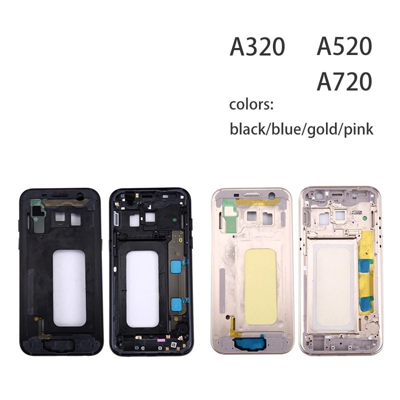 LCD กรอบด้านหน้าสําหรับ Samsung Galaxy A3 A5 A7 2017 A320 A520 A720 A320F A520F A720F กรอบกลาง