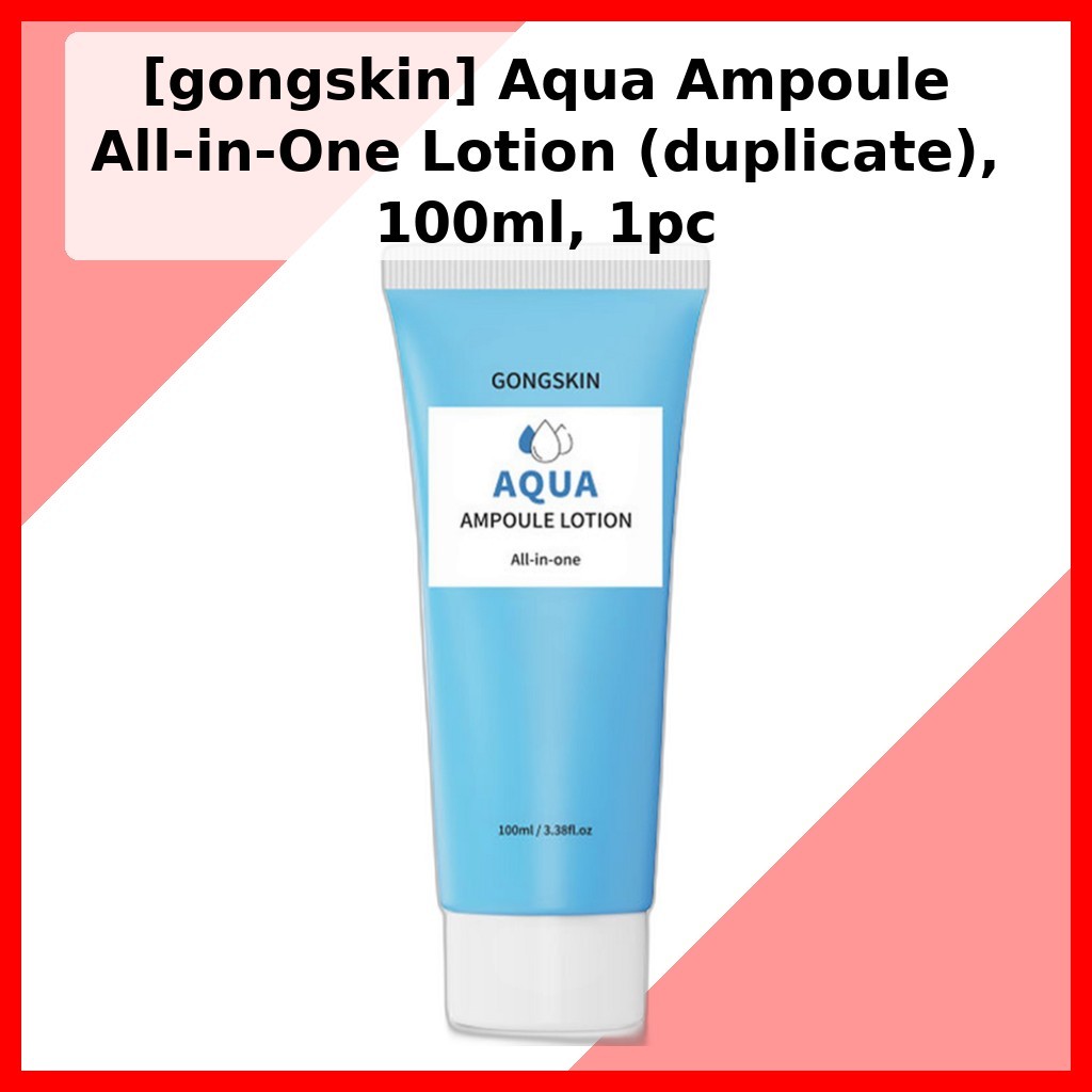[gongskin] Aqua Ampoule All-in-One Lotion (duplicate), 100ml, 1pc / Korean Ampoule Lotion / Dewy Fin
